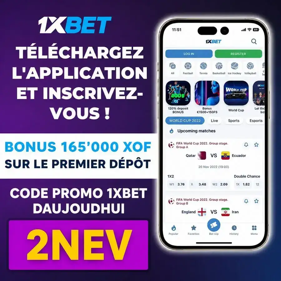 Bonus 1xBet Sénégal 2026 — conditions claires avant de déposer avec 2NEV