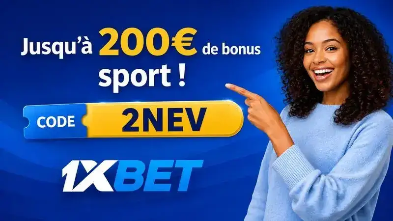 1xBet promo code Nigeria 2026 — sign-up screen with code 2NEV